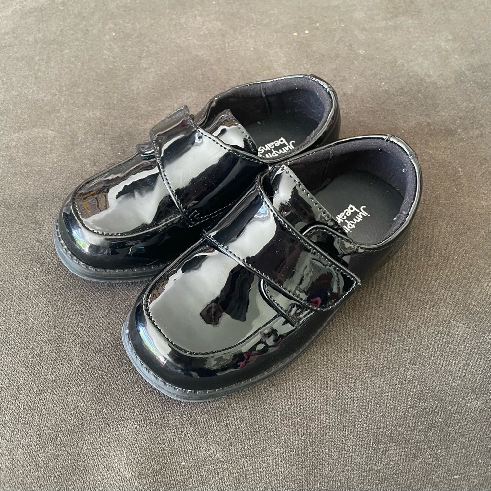 Shiny Black Toddler Dress shoes